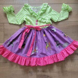 ELEANOR ROSE Halloween Long Sleeve Dress - Has pockets! Girls size 4/5